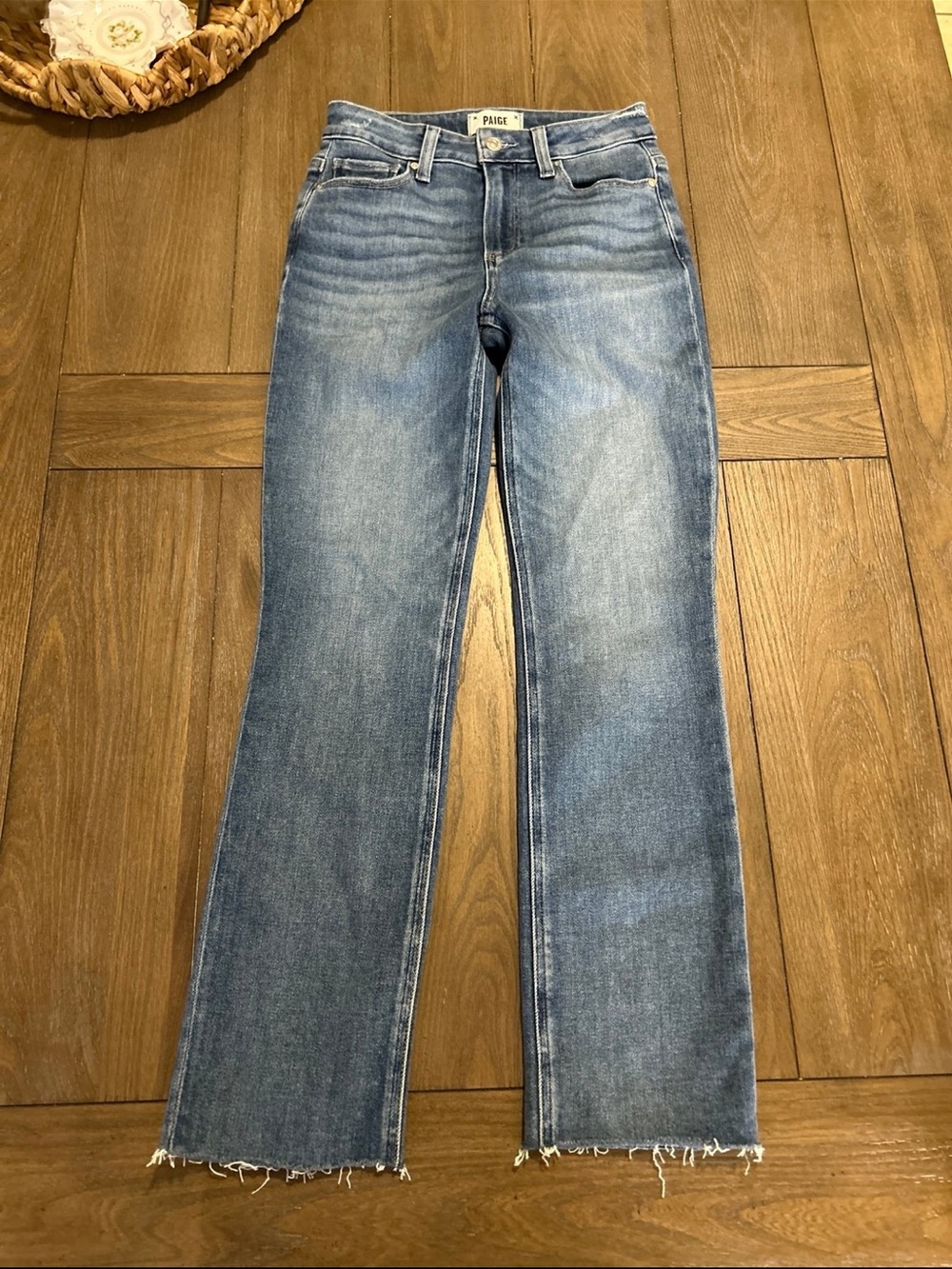 PAIGE Women's Medium Blue Bootcut Jeans